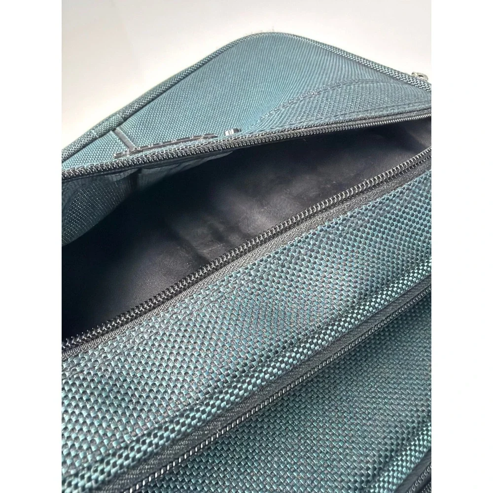 Vintage Samsonite Messenger Bag Teal Green Ballistic Nylon Travel Crossbody Bag